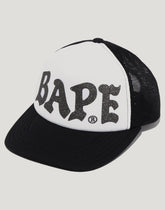 BAPE GLITTER PRINT MESH CAP MENS