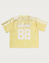 SOLID CAMO MULTI LOGO RELAXED FIT FOOTBALL JERSEY TEE MENS