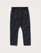 BAPE X OVO NEON 1ST CAMO JACQUARD DENIM PANTS MENS