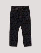 CAMO FLOCKED RELAXED FIT 13 OZ DENIM PANTS MENS