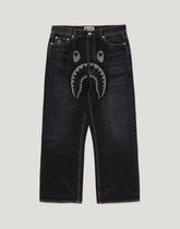 SHARK RELAXED FIT DENIM PANTS MENS