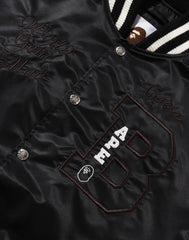 BAPE NYLON VARSITY JACKET MENS