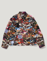 HYBRID CAMO MULTI BADGE JACKET MENS