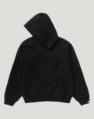 PADDED SHARK CROPPED FIT PULLOVER HOODIE MENS