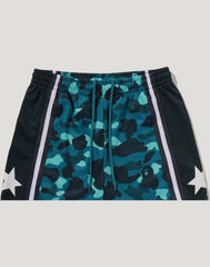 COLOR CAMO MESH RELAXED FIT SHORTS MENS