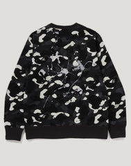 CITY CAMO PAINTING CREWNECK SWEATSHIRT MENS