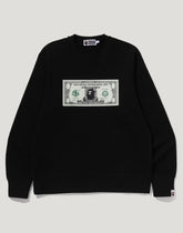 BANKNOTE RELAXED FIT CREWNECK SWEATSHIRT MENS