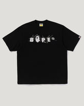 WRINKLE BAPE LOGO RELAXED FIT TEE MENS