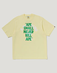 APE SHALL NEVER KILL APE COLLEGE RELAXED FIT TEE MENS
