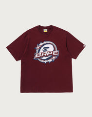 BAPE TWIN STA LOGO RELAXED FIT TEE MENS