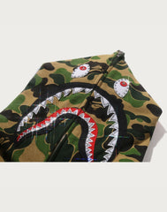 ABC CAMO CRYSTAL STONE SHARK FULL ZIP HOODIE MENS