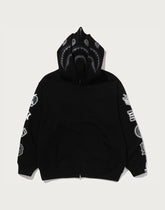 BAPE US BLACK FRIDAY DOUBLE SHARK RELAXED FIT FULL ZIP HOODIE MENS