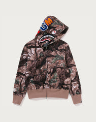 TREE EDGE CAMO SHARK FULL ZIP HOODIE LADIES