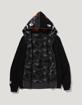 COLOR CAMO REVERSIBLE SHARK FULL ZIP HOODIE MENS