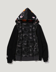 COLOR CAMO REVERSIBLE SHARK FULL ZIP HOODIE MENS