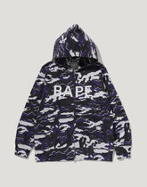 GLITCH WOODLAND CAMO FULL ZIP HOODIE MENS