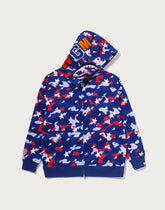 STA STRIKE CAMO SHARK RELAXED FIT FULL ZIP HOODIE MENS