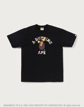 BAPE X MEDICOM TOY 30TH ANNIV. COLLEGE MILO TEE MENS