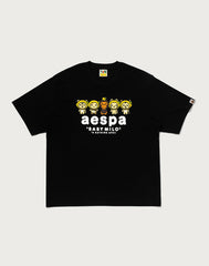 BAPE X AESPA BABY MILO LEMONADE RELAXED FIT TEE MENS