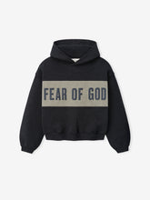 Kids Cropped Relaxed Panelled Hoodie