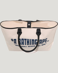 A BATHING APE CANVAS TOTE BAG MENS