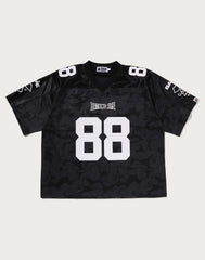 SOLID CAMO MULTI LOGO RELAXED FIT FOOTBALL JERSEY TEE MENS