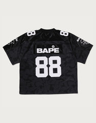 SOLID CAMO MULTI LOGO RELAXED FIT FOOTBALL JERSEY TEE MENS