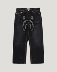 SHARK RELAXED FIT DENIM PANTS MENS