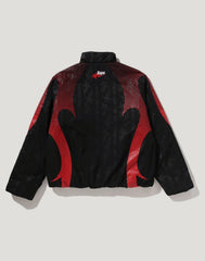 ABA FRAME MONOGRAM JACQUARD MULTI LOGO PADDED JACKET MENS