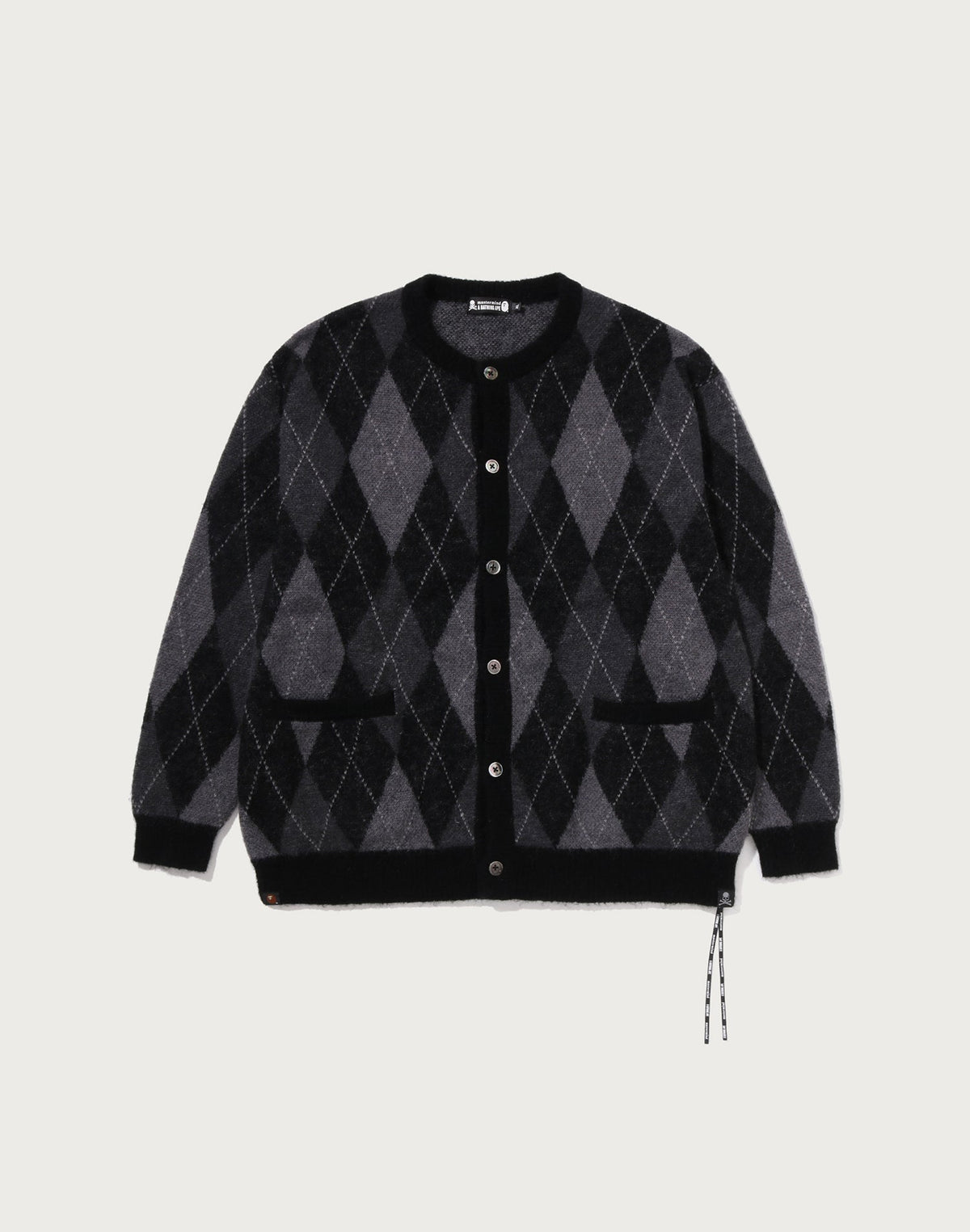 MM BAPE ARGYLE CHECK MOHAIR KNIT MENS