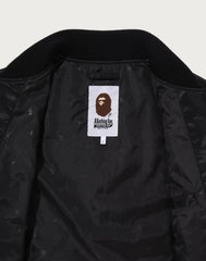 BAPE NYLON VARSITY JACKET MENS