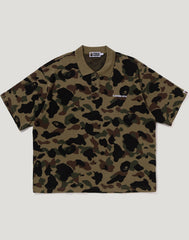 1ST CAMO JACQUARD LOGO RELAXED FIT POLO SHIRT MENS