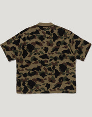 1ST CAMO JACQUARD LOGO RELAXED FIT POLO SHIRT MENS