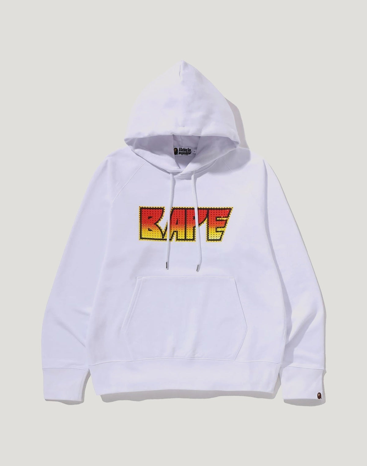 RHINESTONE LOGO REGULAR FIT PULLOVER HOODIE MENS