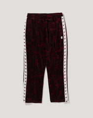 SOLID CAMO VELOUR METAL ONE POINT RELAXED FIT TRACK PANTS MENS