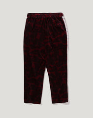 SOLID CAMO VELOUR METAL ONE POINT RELAXED FIT TRACK PANTS MENS