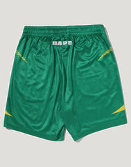 APE FLAME MONOGRAM JACQUARD RELAXED FIT FOOTBALL SHORTS MENS