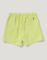 NEON CAMO JACQUARD SWEAT SHORTS LADIES