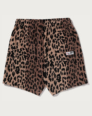BAPE BY KAZUKI KURAISHI LEOPARD JACQUARD SHORTS MENS