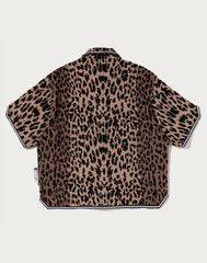 BAPE BY KAZUKI KURAISHI LEOPARD JACQUARD SS SHIRT MENS