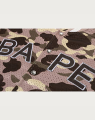 COLOR CAMO MESH WARM UP RELAXED FIT SHIRT MENS
