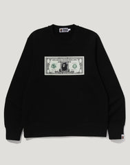 BANKNOTE RELAXED FIT CREWNECK SWEATSHIRT MENS