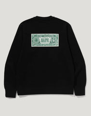 BANKNOTE RELAXED FIT CREWNECK SWEATSHIRT MENS