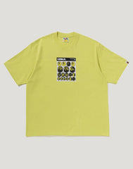 BAPE STICKER GRAPHIC RELAXED FIT TEE MENS