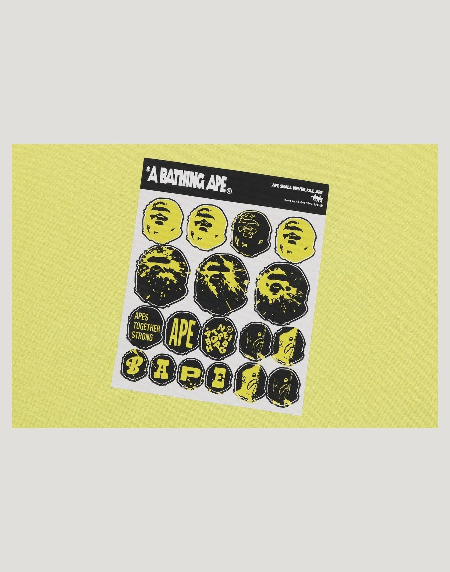 BAPE STICKER GRAPHIC RELAXED FIT TEE MENS