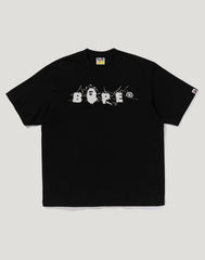 WRINKLE BAPE LOGO RELAXED FIT TEE MENS