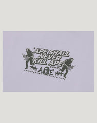 BAPE SLOGAN RELAXED FIT TEE MENS