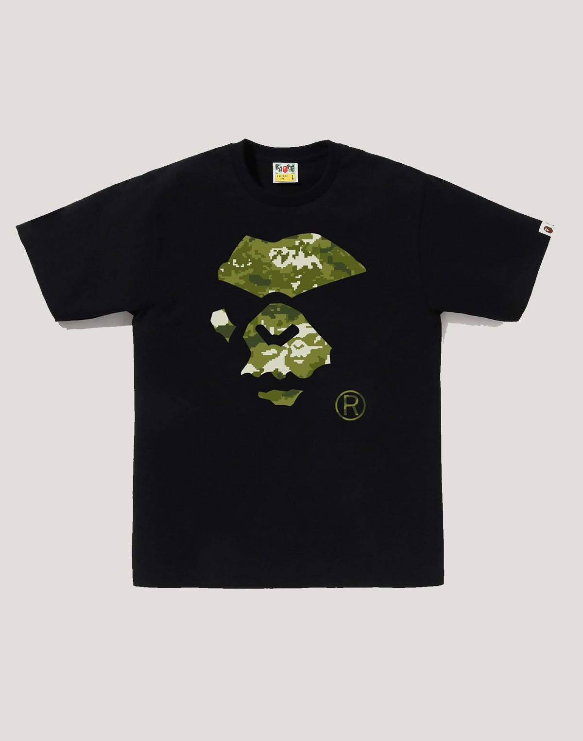 MULTI PIXEL CAMO MAD APE FACE TEE MENS
