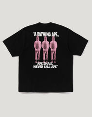 SHARK SEIJIN A BATHING APE LOGO TEE MENS
