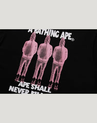 SHARK SEIJIN A BATHING APE LOGO TEE MENS